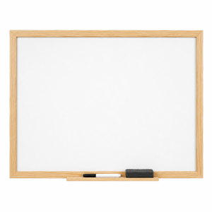 PIZARRA BLANCA MAGNETICA CON MARCO DE MADERA 60X90