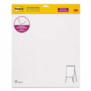 BLOC PIZARRA POST-IT LISO 30h BLANCO