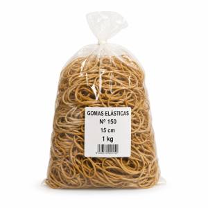 BOLSA 1 KG GOMAS ELASTICAS Nº 150 DE 15 CM LARGO
