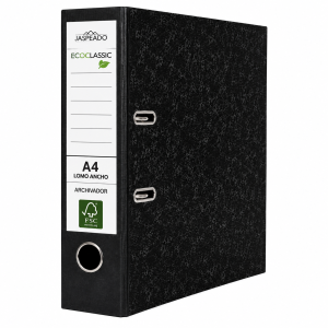 ARCHIVADOR JASPEADO ECOCLASSIC NEGRO A4 LOMO ANCHO