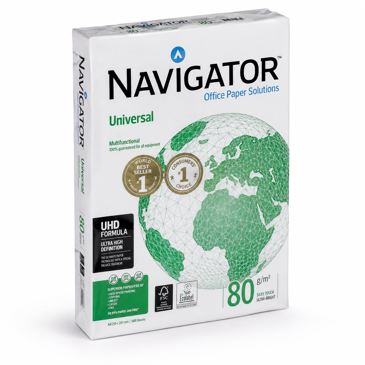 PAPEL A4 NAVIGATOR 80g 500h UNIVERSAL