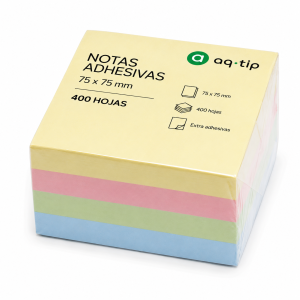NOTAS ADHESIVAS 75 x 75 mm 400 HOJAS