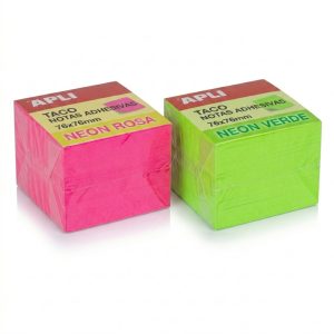 TACO NOTAS APLI 76x76 NEON